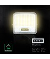 20W LED schijnwerper met zonnepaneel - IP65, zwart, 3-in-1, buiten