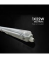 V-Tac 150cm T8 LED armatuur - Voor 1x 150cm LED buis, IP65 waterdicht