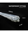 V-Tac 150cm T8 LED armatuur - Voor 2x 150cm LED buizen, IP65 waterdicht