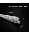 V-Tac 120cm T8 LED armatuur - Voor 1x 120cm LED buis, IP65 waterdicht