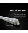 V-Tac 120cm T8 LED armatuur - Voor 1x 120cm LED buis, IP65 waterdicht