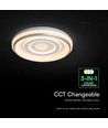 V-Tac 2x30W dimbare LED plafond - Inclusief afstandsbediening, 3-in-1 CCT, wit