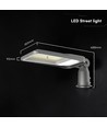 V-Tac 100W verstelbare LED straatlantaarn - 120lm/W, Cree chip, 6500K, 6 jaar garantie