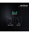 V-Tac 40W LED solcelle straatlantern - 9.6V, LiFePO4 batterij, CCT