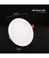 V-Tac 22W rond LED inbouwpanel - CCT, Cree chip, 6 jaar garantie