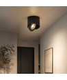 12W LED opbouwspot - IP44, zwart, CCT, Cree chip
