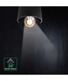 V-Tac 18W LED opbouwspot - IP44, zwart, CCT, Cree chip