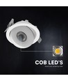 V-Tac 12W LED COB downlight CCT - IP44, Cree chip, wit