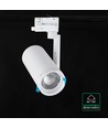 V-Tac 30W 3-fase CCT spanningsrail spotlight - Zoombaar 25°-50°, wit