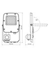20W LED schijnwerper met sensor - PIR, CCT