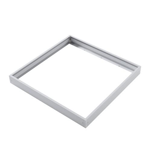 Frame voor 60x60 LED paneel - Snelmontage, kunststof hoeken, witte rand, 62mm hoog