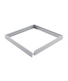 Frame voor 60x60 LED paneel - Snelmontage, kunststof hoeken, witte rand, 62mm hoog