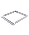 Frame voor 60x60 LED paneel - Snelmontage, kunststof hoeken, witte rand, 62mm hoog