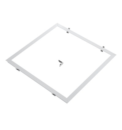 Inbouwframe voor 60x60 LED-paneel - Past op Troldtekt zonder aanpassing, witte rand
