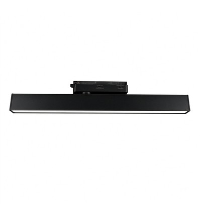 30/28/25W 1-fase LED stroomrail - 60 cm, Zwart, 1F2W
