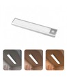 20cm 1,5W LED kastlamp met sensor - Zilver, oplaadbaar, IP20