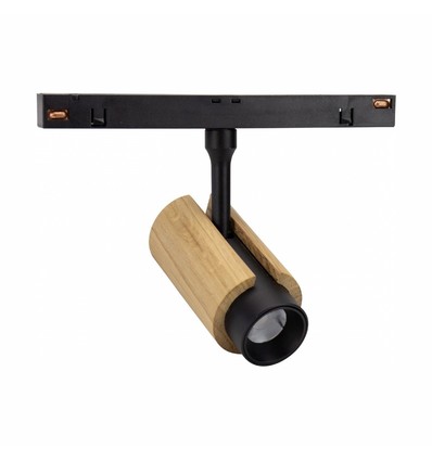 6W System Shift CCT Spot S Wood - 24°, zwart, CCT switch