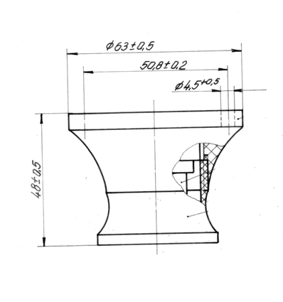 E27 fitting, wandmontage, rechte bodem - Bakeliet, zwart