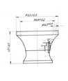 E27 fitting, wandmontage, rechte bodem - Bakeliet, zwart