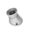 E27 fitting, wandmontage, schuine voet - Bakeliet, wit