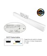 30/28/25W 3-fase LED stroomrail - 60 cm, Wit
