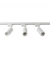 1-Fase BASIC spanningsrail set - 1m, Wit, 3-Spot, GU10, zonder lichtbron