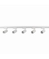 3-Fasen BASIC spanningsrail set - 2m, Wit, 5-Spot, GU10, excl. lichtbron