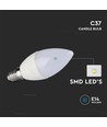 E14 4,5W LED kolfamilie lamp - C37, Samsung LED chip