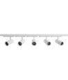 3-Fasen ProCCT railsysteem - 2m, Wit, 5 spots, incl. lichtbron