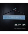 100W / 24V DC voeding voor LED strips - IP67 waterdicht