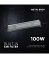 100W / 24V DC voeding voor LED strips - IP67 waterdicht
