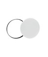 32W LED plafondlamp - Ø38cm, hoogte: 5,2cm, witte rand, incl. zwarte ring