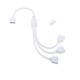 RGB+WW kabel 3-weg splitter - 12/24V, wit