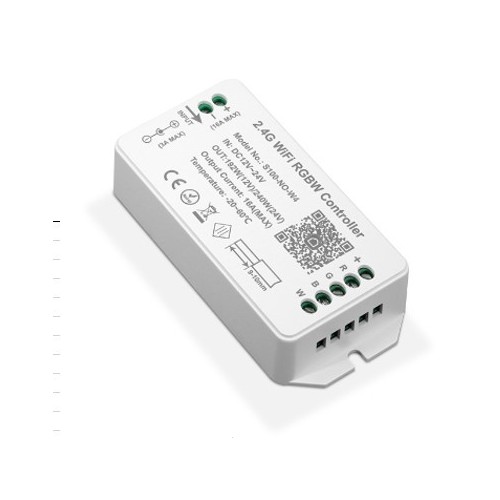 WiFi RGB+W-controller - Tuya Smart/Smart Life, zonder afstandsbediening, Google Home/Alexa compatibel, 12V (120W), 24V (240W)