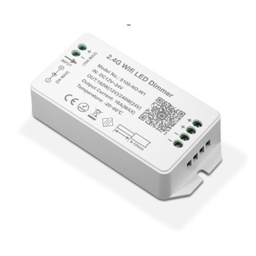 WiFi dimmer - Tuya Smart/Smart Life, zonder afstandsbediening, Google Home/Alexa compatibel, 12V (120W), 24V (240W)