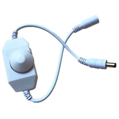 Dimmerschakelaar met snoer - Wit, 12V (72W), 24V (144W)