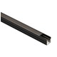 Aluminium profiel voor akoestisch paneel, 1,2 meter lang, geleverd met mat zwart cover, 10x10mm