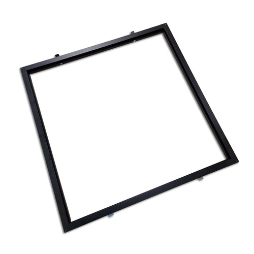 Inbouwframe voor 60x60 LED-paneel - Zwart, nieuw model, passend voor Troldtekt zonder aanpassing