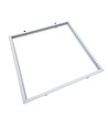 Inbouwframe voor 60x60 LED-paneel - Nieuw model, past op Troldtekt zonder aanpassing, witte rand