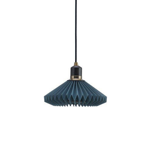 Halo Design - Paris Hanglamp Ø24 cm Blauw - Zwarte kabel