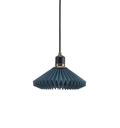 Halo Design - Paris Hanglamp Ø24 cm Blauw - Zwarte kabel