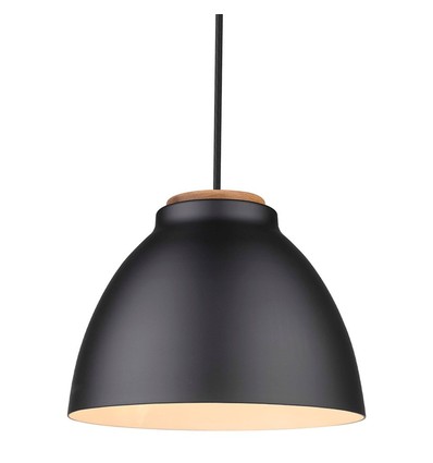 Halo Design - NIVÅ hanglamp Ø24 E27, zwart / hout