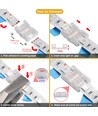 Slanke Connector voor LED-strip - 10mm, RGB, IP20, 5V-24V