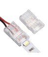 Slanke connector met kabel voor LED-strip - 10mm, enkelkleurig, IP20, 5V-24V