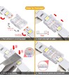 Slanke connector voor LED-strip - 8mm, enkelkleurig, IP20, 5V-24V