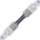 Slanke connector met kabel voor LED-strip - 10mm, RGB, IP20, 5V-24V