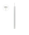 Chloe Slim GU11 - Fitting 250V IP20 40x500+1m Kabel, Wit, Verstelbare Stralingshoek, Zonder Lichtbron