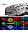 RGB+WW set: 5m LED-strip, 60 LED, 10,8w, controller en transformator