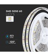 RGB+WW set: 5m LED-strip, 60 LED, 10,8w, controller en transformator