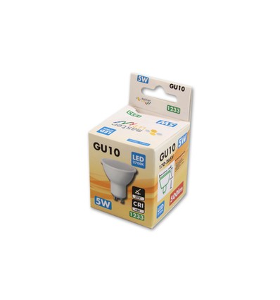 Outlet: GU10 5W LED-spot - 400 lumen, warm/neutraal wit